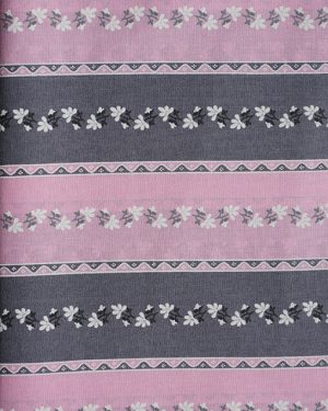 Baumwollstoff Annika - Rosa/Grau