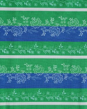 Baumwollstoff Beate - Blau/Grün