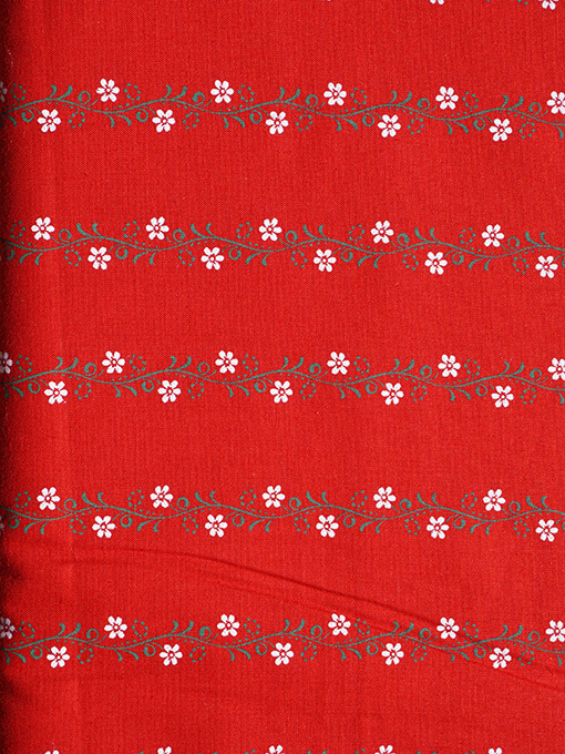 Baumwollstoff Ella - Rot