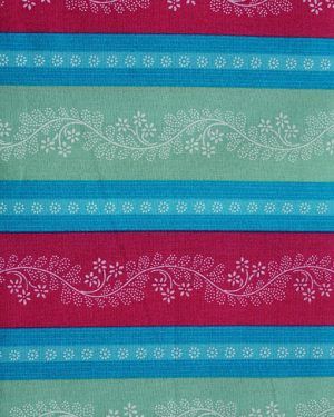 Baumwollstoff Monika - Pink/Türkis/Mint